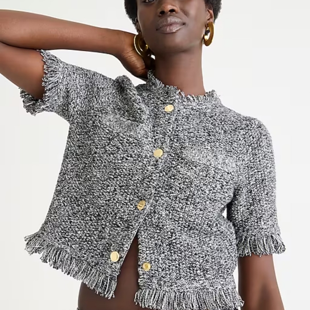 J Crew Cropped Cardigan